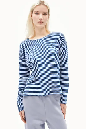Armedangels XIANAA LOVELY STRIPES Losse pasvorm Langsarmshirts - (L)