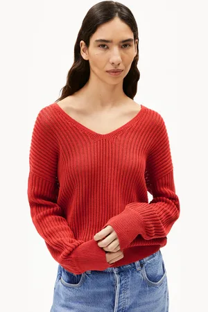 Armedangels RABEAA CROCHET LINO Losse pasvorm Strickpullover - (L)