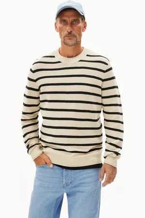 Armedangels AJAANI LINO STRIPES Normale pasvorm Strickpullover - (L)