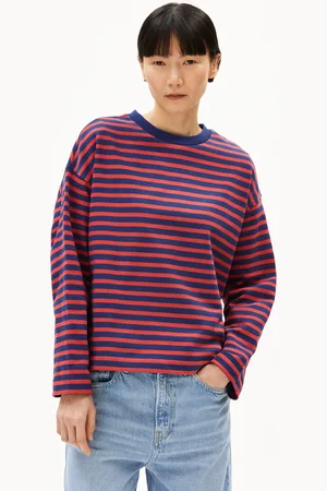 Armedangels FRANKAA MAARLEN STRIPE Dames Oversized pasvorm Sweatshirt - (L)