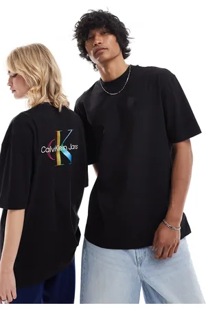 Calvin Klein Pride - Oversized uniseks T-shirt met print op de achterkant in