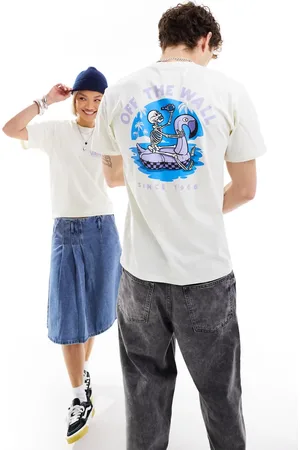 Vans T-shirt met beer float-print op de achterkant in gebroken