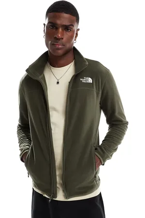The North Face 100 Glacier - Fleece met rits in nieuw taupe