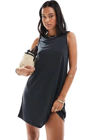 Pieces® Mini-swingjurk met boothals in
