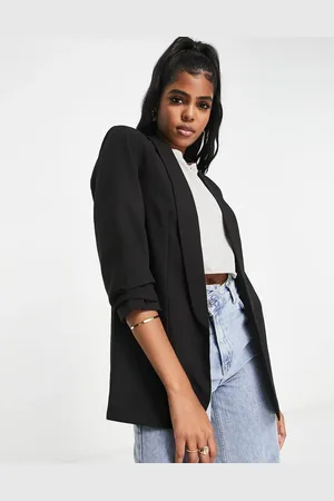 Pieces® Blazer met gerimpelde mouwen in