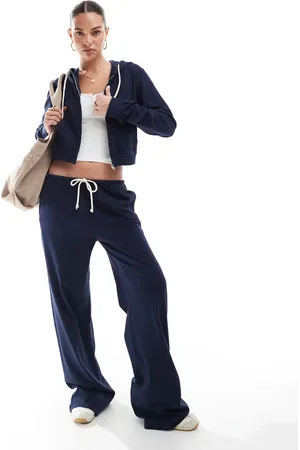 Pull&Bear Joggingbroek met wijde pijpen in , deel van co-ord set
