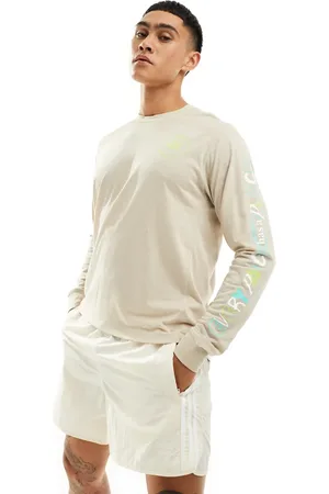 adidas Adidas - Hardlopen - Own The Run - Top met lange mouwen en grafische print in beige