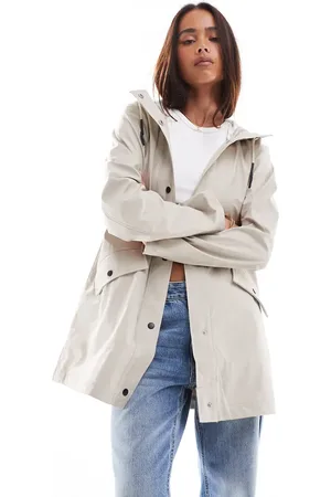 ONLY Regenjas met capuchon in beige