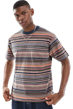 Vans Braden - Gestreept gebreid T-shirt in Parijse nacht