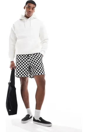 Vans Range - Ruimvallende elastische short in dambordpatroon