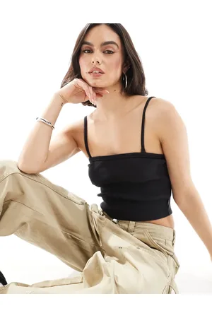 Vans Drew - Geribbelde top in