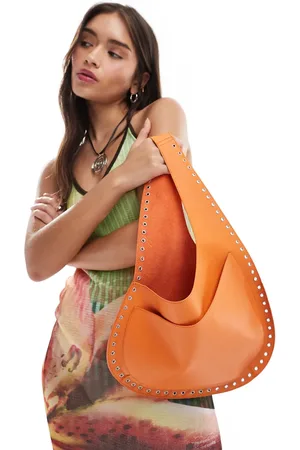 MANGO X Siedrés - Leren tas met studs in