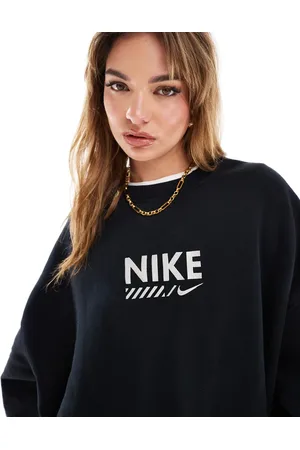 Nike Oversized sweatshirt met grafische swoosh print in