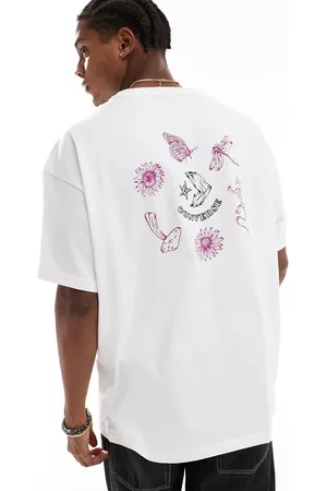 Converse T-shirt met print van tekeningen op de achterkant in