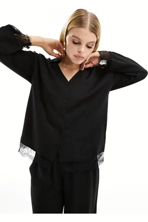 Object Overhemd met kanten detail in , deel van co-ord set