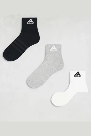 adidas Adidas - Training - Set van 3 paar enkelsokken in zwart, wit en grijs