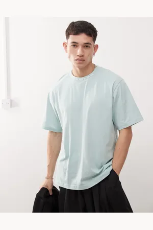 The North Face Zumu - T-shirt met logo bij de hals in lichtblauw