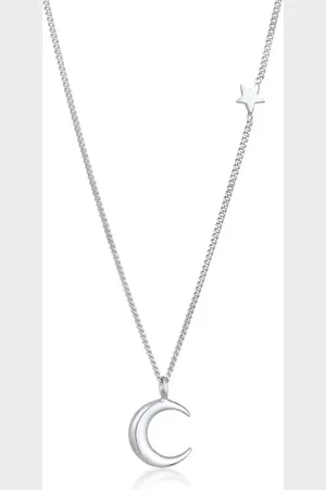 Elli Ketting van 925 sterling met halvemaanvormig hangertje in