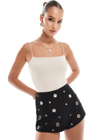 River Island Body met spaghettibandjes in lichtbruin