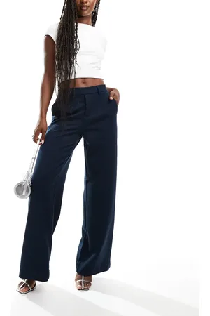 Object Elegante broek met wijde pijpen in