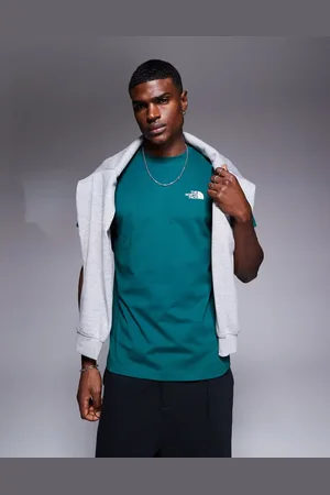 The North Face Simple Dome - T-shirt met logo in donkergroen