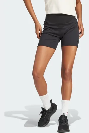 adidas Adidas - Geribbelde loungeshort met hoge taille in