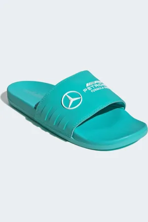 adidas Mercedes F1 - Adilette Comfort - Slippers in turquoise