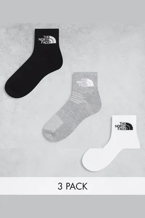 The North Face Simple Dome - Set van 3 paar enkelsokken met logo in wit, en zwart