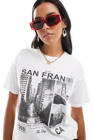 Brave Soul T-shirt met San Francisco-print in