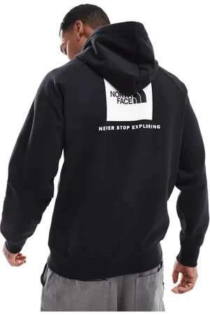 The North Face Hoodie met omkaderd logo en raglanmouwen in