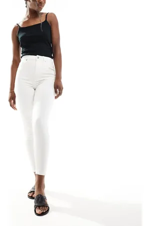 Bershka Petite - Skinny jeans met hoge taille in