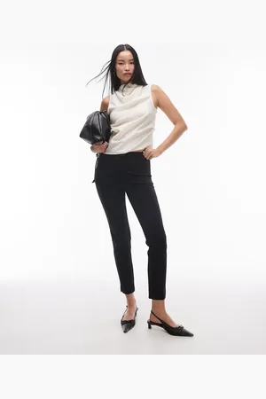 MANGO Slim-fit enkellange broek in