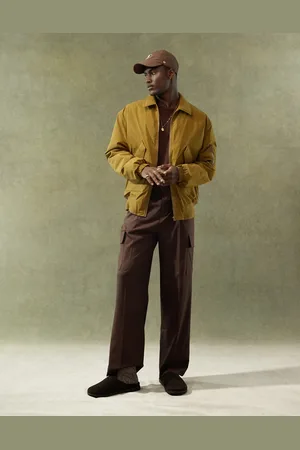 ASOS Oversized bomberjack met MA1 zak in mosterdgeel