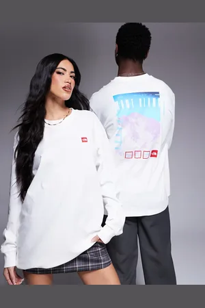 The North Face Mont Blanc - Uniseks T-shirt met lange mouwen en print op de achterkant in