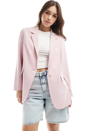 Stradivarius Oversized single breasted blazer in