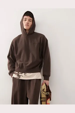 Reclaimed Oversized gebreide hoodie in gemêleerd , deel van co-ord set