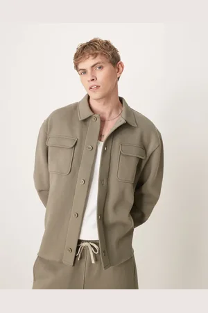 ASOS Oversized jersey jack in kaki, deel van co-ord set