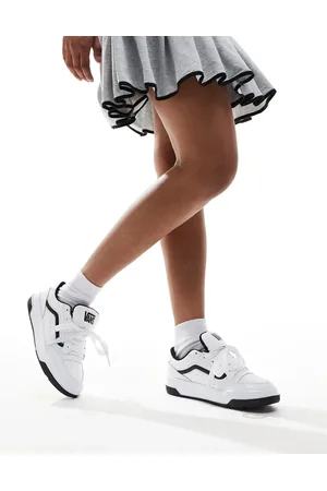 Vans Hylane - Leren sneakers met dikke zool in wit en