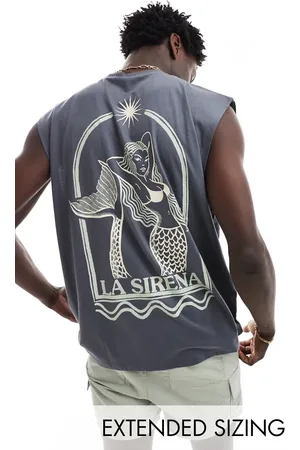 ASOS Oversized tanktop in met zeemeermin-print op de achterkant