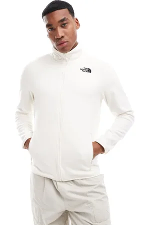 The North Face 100 Glacier - Fleece met rits in witte duin