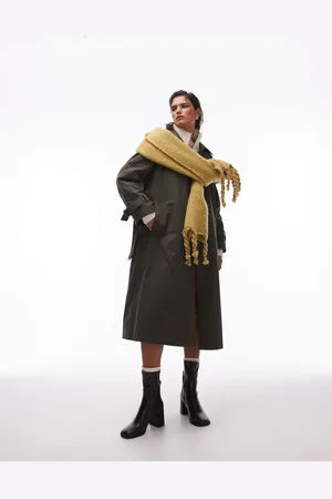 Topshop 2 in 1 trenchcoat en voering in donkergroen