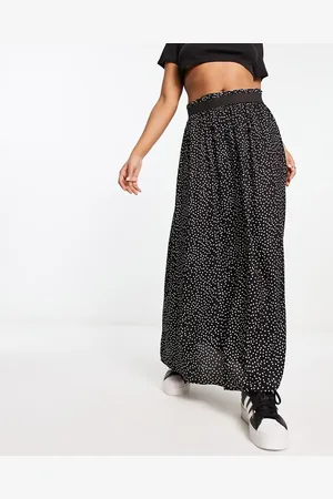 ONLY Geplooide midirok in met stippen