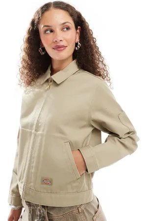 Dickies Eisenhower - Ongevoerd cropped jack in beige