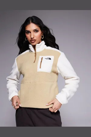 The North Face Yumiori - Fleece met 1/4 rits in beige