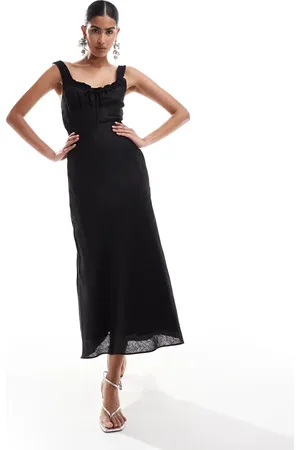 Forever New Midaxi jurk met gerimpelde borst in