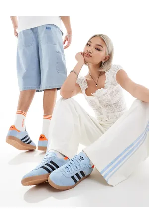 adidas Gazelle - Sneakers in blauw en indigo met rubberen zool