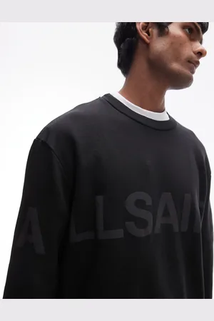 AllSaints Biggy - Sweatshirt met logo in dezelfde tint in