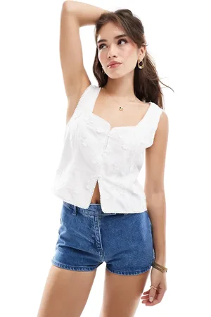 ASOS Gilet met 3D-bloemen in