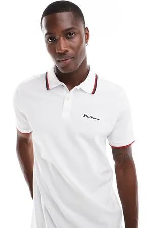 Ben Sherman Polo met dubbel gekleurd randje in