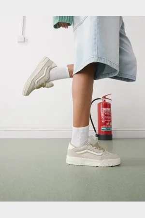 Vans Hylane - Sneakers van suède met dikke zool in lichtbruin